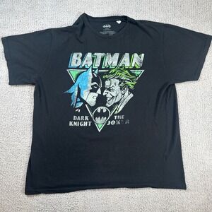 Batman Dark Knight The Joker Graphic T Shirt Mens XL Black Warner DC shirt